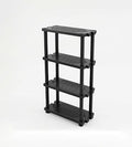رفوف بلاستيك طبية مضادة صدا والرطوبة لون اسود مقاس (182*90*40) سم